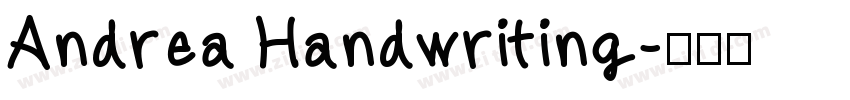 Andrea Handwriting字体转换